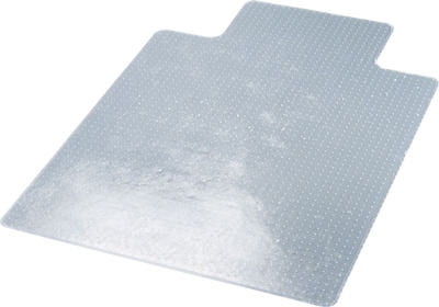 Deflect-O SuperMat Carpet Chair Mat with Lip, 46 x 60, Medium-Pile, Clear (CM14433F)
