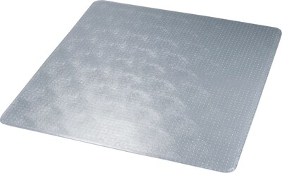 Deflect-O ExecuMat 60'' x 60'' Rectangular Chair Mat for High Pile Carpets w/No Lip (CM17743)