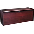 HON® 10700 Series with Full-Height Pedestals in Mahogany, Credenza with Doors