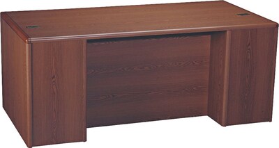 HON® 10700 Series Office Suite in Mahogany, Single Right Pedestal Desk