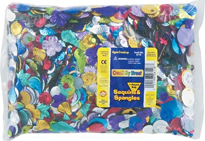 Chenille Kraft Creativity Street Sequins and Spangles Classroom Pack, Assorted Metallic Colors