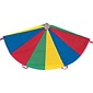 Champions Nylon Parachute with 12 Handles, Multicolored, 12" Diameter
