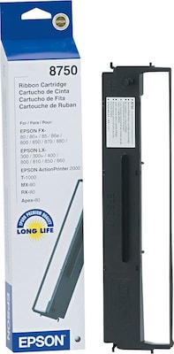 Epson Black Dot-Matrix Printer Ribbon (8750)
