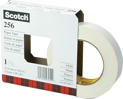 Scotch Printable Paper Tape, White, 1 x 60 yds. (256-1)