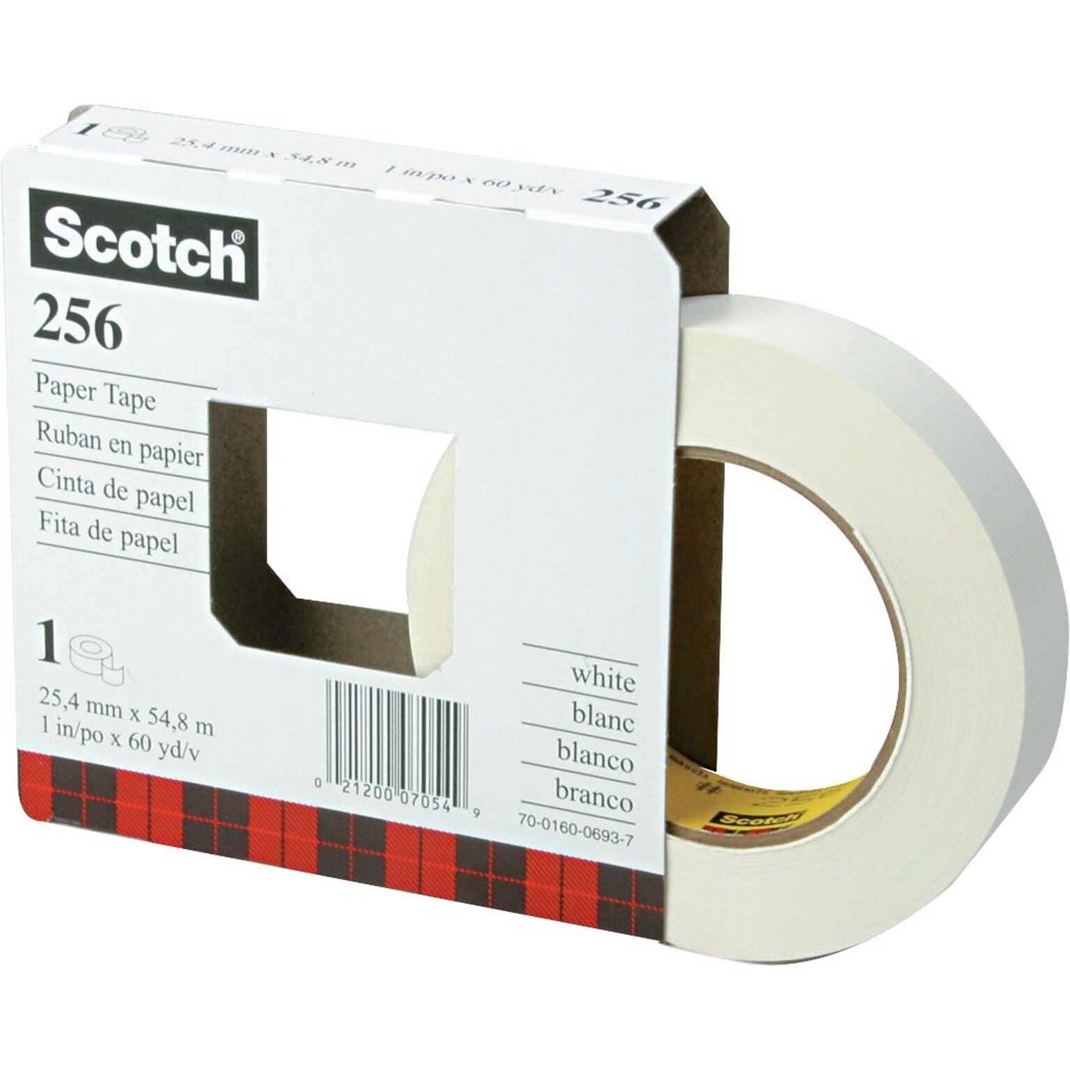 Scotch Printable Paper Tape, White, 1 x 60 yds. (256-1)