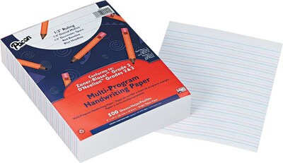 Pacon® Multi-Program Handwriting Paper 8 X 10-1/2, 1/2 Ruling, White, 500 Sheets/Pk