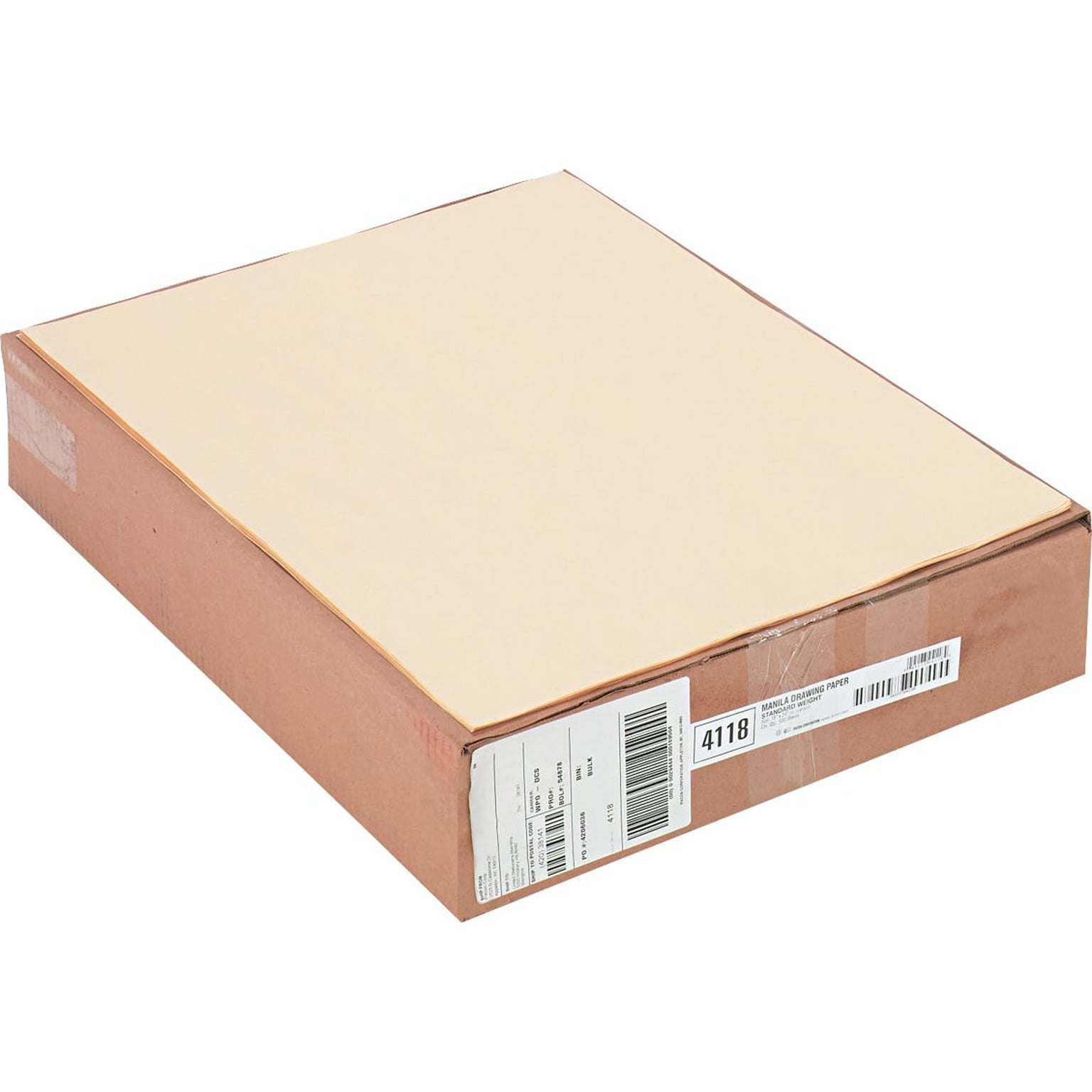 Cream Manila Drawing Paper, Economy 50-lb., 18 x 24, 500 Sheets/Pack