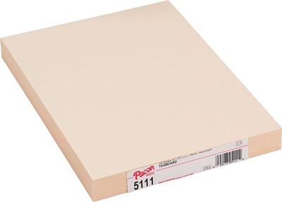 Pacon Manila Tagboard, Heavyweight, 9W x 12H, 100 Sheets/Pk