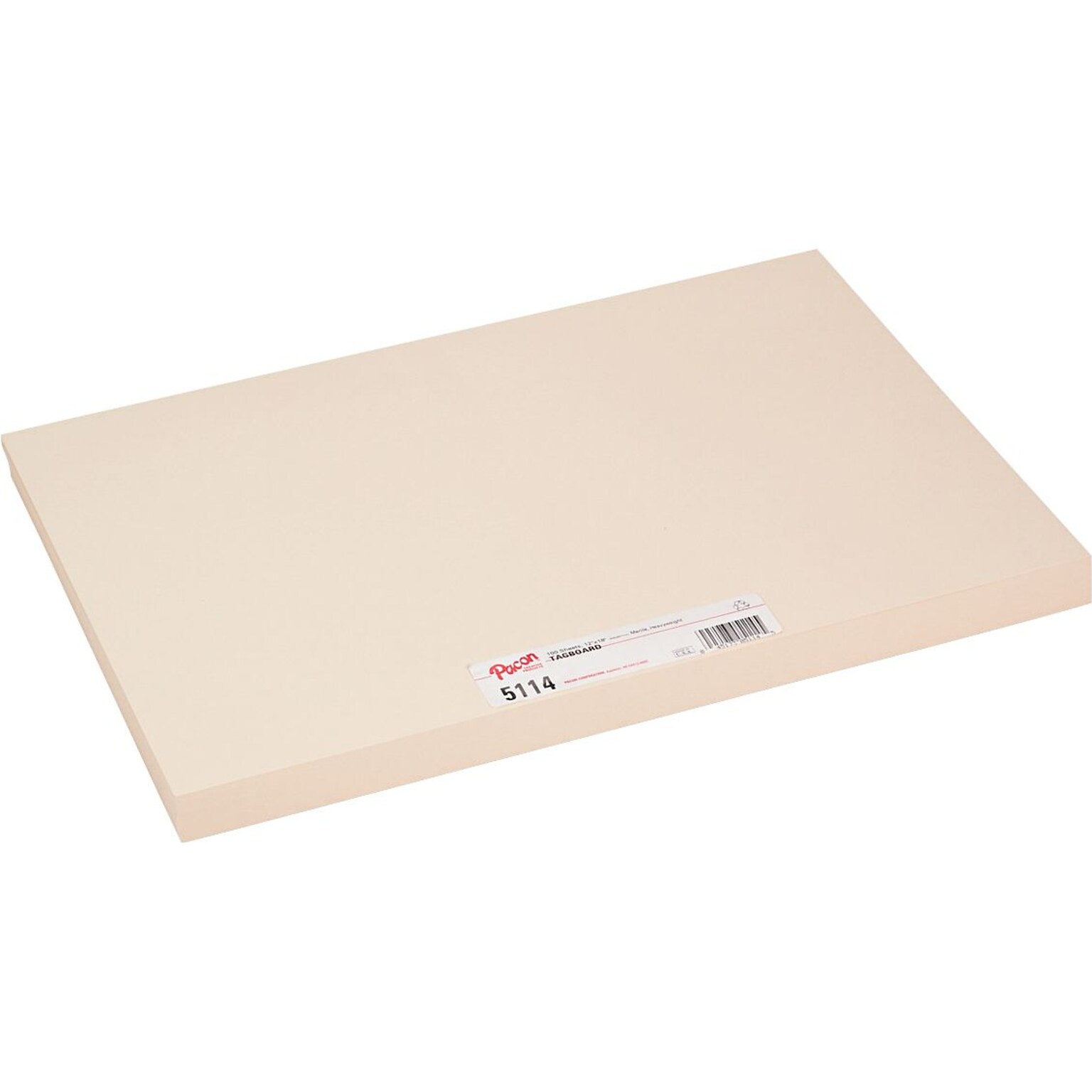 Pacon Manila Tagboard, Heavyweight, 12W x 18H, 100 Sheets/Pk