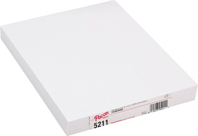 Pacon White Heavyweight Tagboard, 9 x 12, 100 Sheets/Pack (5211)