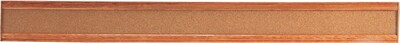 Quartet® Bulletin Border, Natural Cork Surface, Oak Finish Frame, 48W x 5H