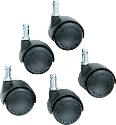 Safco Task Master Caster, Black, 5/Set (5132)