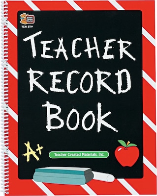 Teacher Created Resources Record Book, Spiral-Bound, 8 1/2 x 11, 64 Pages (TCR2119)