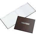 Wilson Jones Visitors Register Book, 8 1/2 x 11 1/2, Red, 56 Sheets/Book (S490)