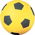 Champions Coated Foam Soccer Sport Ball for Indoor/Outdoor Use, Yellow/Black, 12 oz.