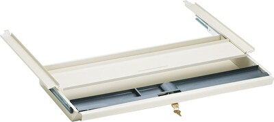 Center Drawer for Double Pedestal Desk, Putty