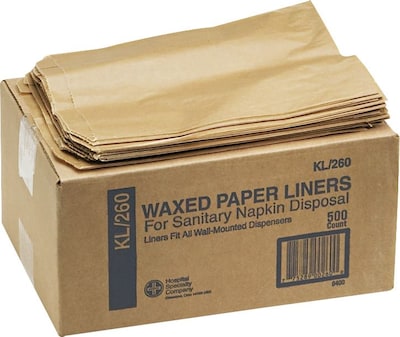 Sanitary Napkin Receptacle Liners, 500 Liners/Ctn.