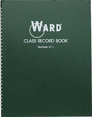 Hubbard Class Record Book for 38 Students, 6-7 Week Grading Periods, 8 1/2 x 11