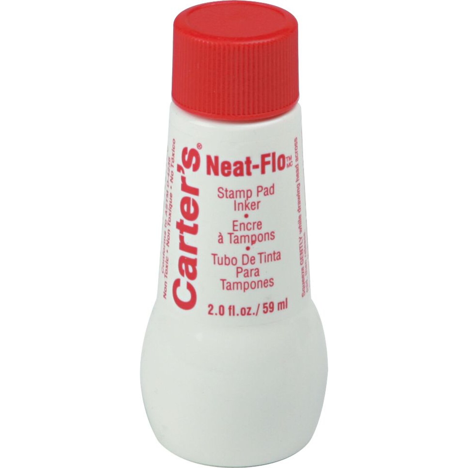 Carters Stamp Pad Inker, 2 oz., Red, 36/Carton (21447)