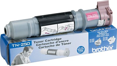 Brother TN-250 Black Standard Yield Toner Cartridge, Prints Up to 2,200 Pages