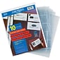 C-Line Business Card Refill Pages, Clear, 20 Cards/Page, 11" x 8 1/2", 10/Pk