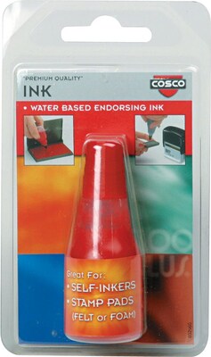 2000 Plus Ink Refills for Self-Inking Stamp Pads, Red, 24/Carton (032960-CT)