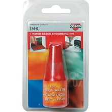 2000 Plus Ink Refills for Self-Inking Stamp Pads, Red, 24/Carton (032960-CT)
