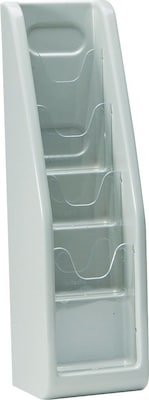 Deflecto Vacuum Formed Literature Holder, 4 Pocket