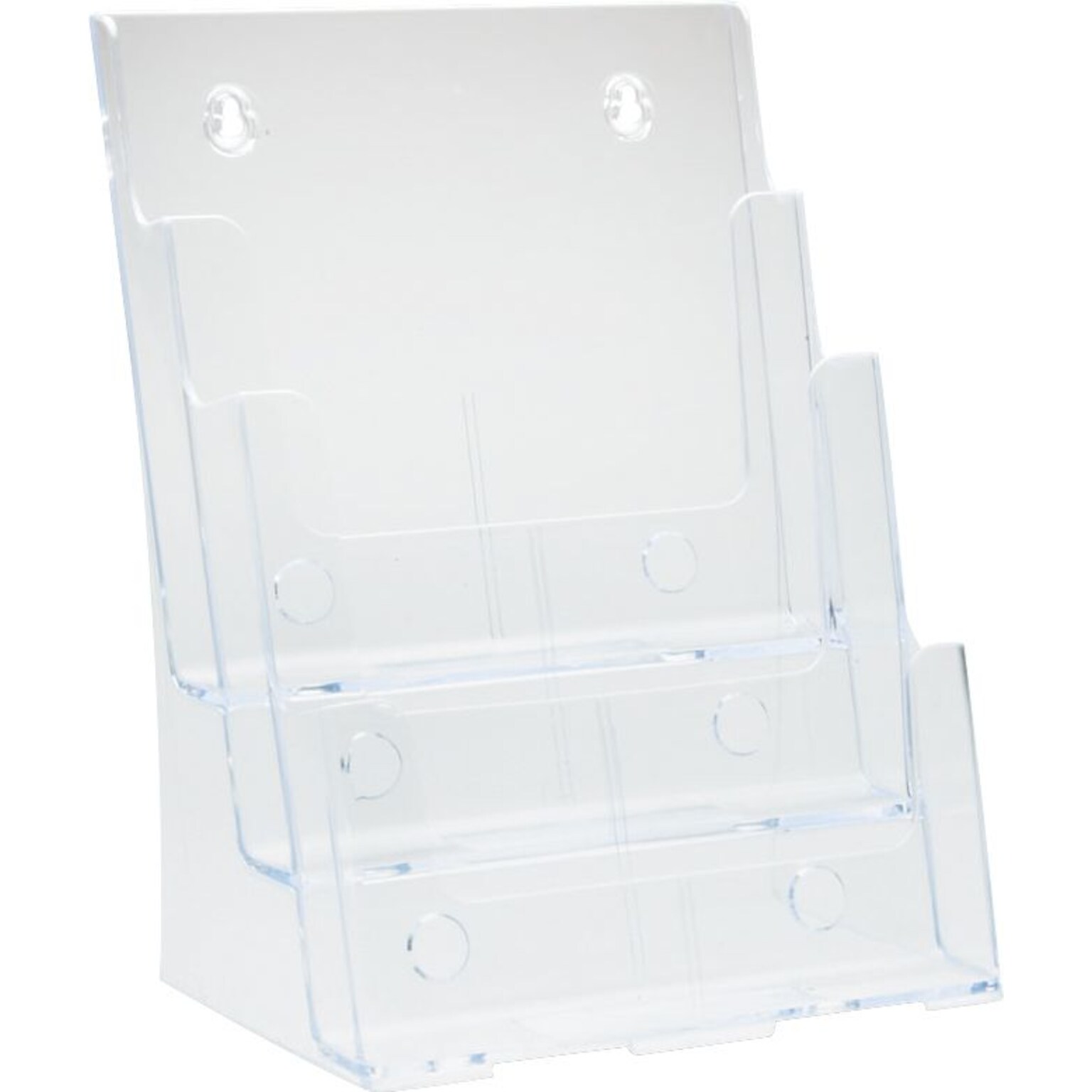 Staples® Acrylic Wall Literature Holders, 8.25 x 11.7, 3-Tier, Multi-Pocket (77301)