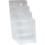 Deflect-O Docuholder Literature Holder, 4.875 x 10, Crystal Clear Plastic, 4/Carton (77701)