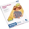 Epson Glossy Photo Paper, 8.5 x 11, 100/Pack (S041271)