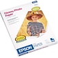 Epson Glossy Photo Paper, 8.5" x 11", 100 Sheets/Pack (EPSS041271)