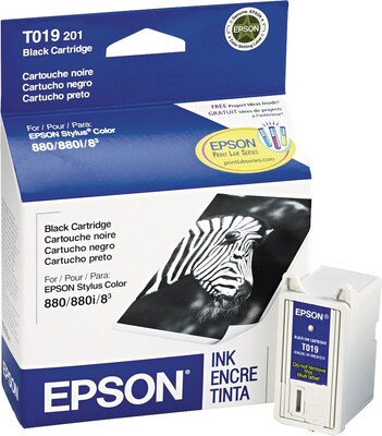 Epson T019 Black Ink Cartridge, Standard Yield