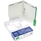 Pendaflex Reinforced Top Fastener Folders, 1/3 Cut, Letter Size, Green/Grid Interior, 50/Box