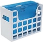 Oxford Decoflex Hanging File Folder Box, Plastic, Granite, 9 1/2H x 12 3/16W x 6D (ESS23054)