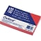 Oxford® Colored Index Cards, Unruled, Cherry, 3H x 5W, 100/Pk
