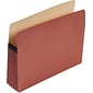 Pendaflex 100% Recycled Reinforced File Pocket, 5 1/4" Expansion, Letter Size, Redrope (E1534G)