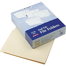 Pendaflex Heavy Duty EarthWise Recycled End Tab Classification Folder, Letter Size, Manila, 50/Box (