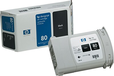 HP 80 Black Standard Yield Ink Cartridge (C4871A)