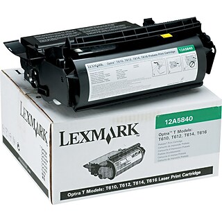 Lexmark 12A5840 Black Standard Yield Toner Cartridge