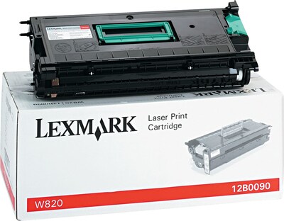 Lexmark 12B0090 Black Toner Cartridge, Standard Yield