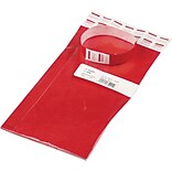 Advantus® 3/4 x 10 Sequentially Numbered Crowd Management Wristbands, Red, 100/Pack