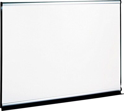 Quartet® Connectables® Modular System, Magnetic Porcelain Whiteboard, Silver Aluminum Frame, 6W x 4H