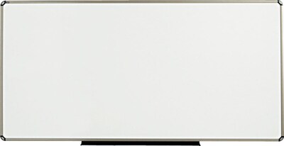 Quartet Prestige Total Erase Dry-Erase Whiteboard, Euro titanium Frame, 8 x 4 (TE568T)
