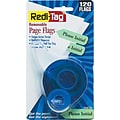 Redi-Tag Please Initial Flags with Dispenser, Mint Green, 120/Pack (81114)