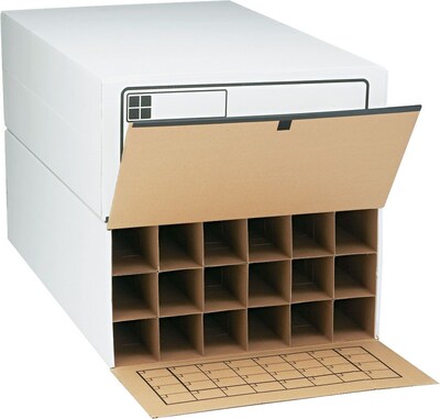 Safco® Tube-Stor Fiberboard Files, 18 Tube File