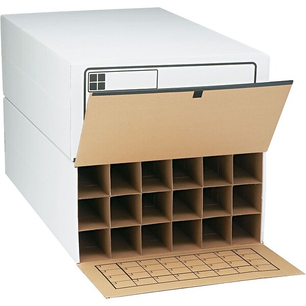 Safco® Tube-Stor Fiberboard Files, 18 Tube File