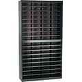 Safco E-Z Stor® 72-Compartment Literature Organizers, 9 x 71, Black (9241BLR)