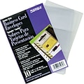 Samsill Business Card Refills for Classic Business Card Holder, Clear, 7 1/3 x 6, 10 Sheets/Pk