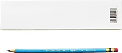 Sanford Col-Erase Pencils with Erasers, Non-Photo Blue